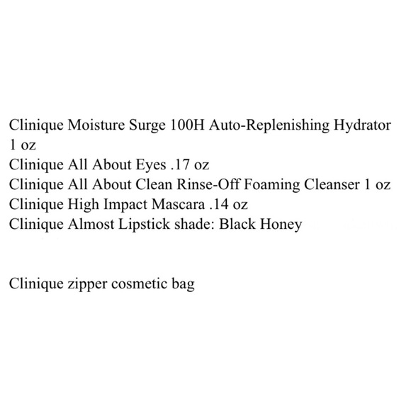 CLINIQUE 6 pc Skincare/Makeup Bundle with Bonus Lipstick and Cosmetic Bag - NEW! - Picture 2 of 2